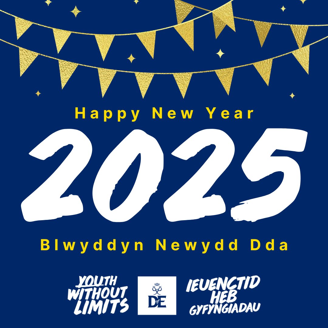 Happy New Year from all of us at the DofE!
See you all in 2025!🎉
Blwyddyn Newydd Dda oddi wrth bawb ohonom yn y DofE!
Welwn ni chi yn 2025!🎉