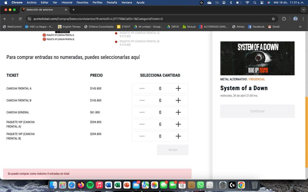 MourinAlvarez's tweet photo. @systemofadown no respetaron los precios de las preventas @lotusmusica @puntoticket @BancoChilecl 
ayuda con la devolución! https://t.co/qUkzpFjKa6