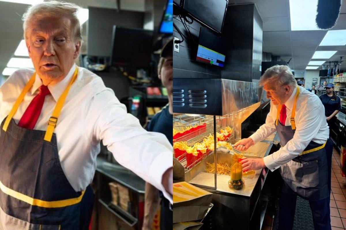 Former McDonalds fry cook becomes President.
