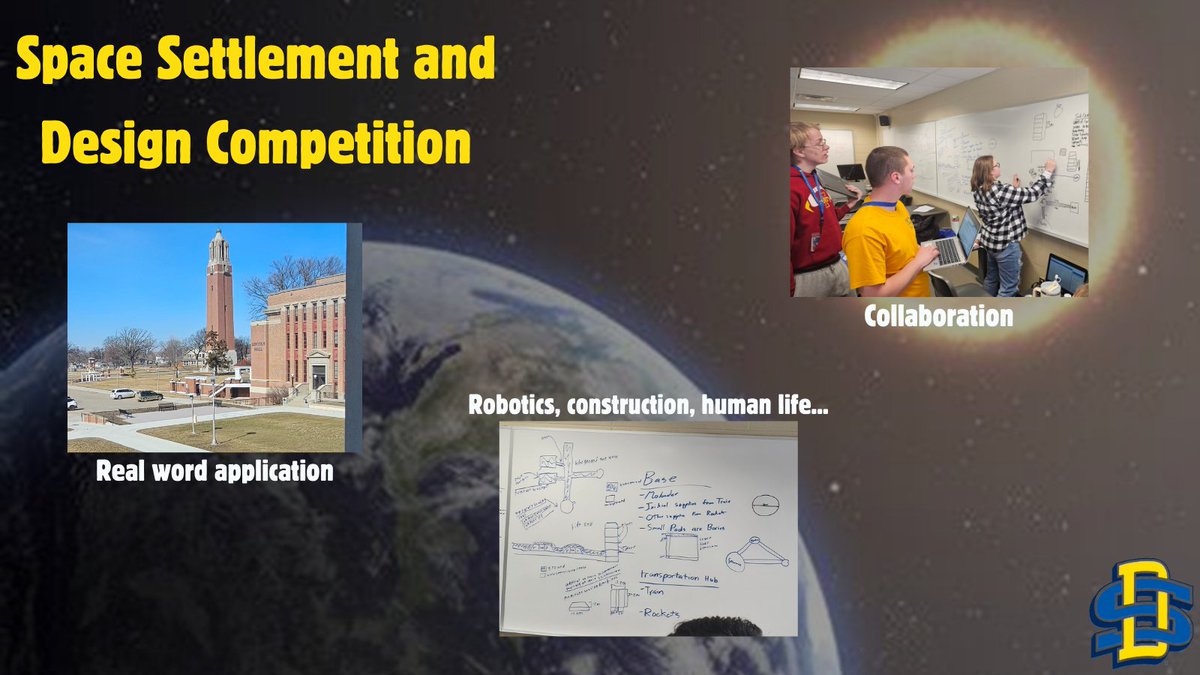 InSimEducation's tweet image. There are still a few spots left for high school students in the Midwest to sign up for the South Dakota State Space Settlement Design Competition March 8-9, 2025!  Educators and students reach out with any questions!  InSimEducation.com
#NASA #Space #FutureReady
