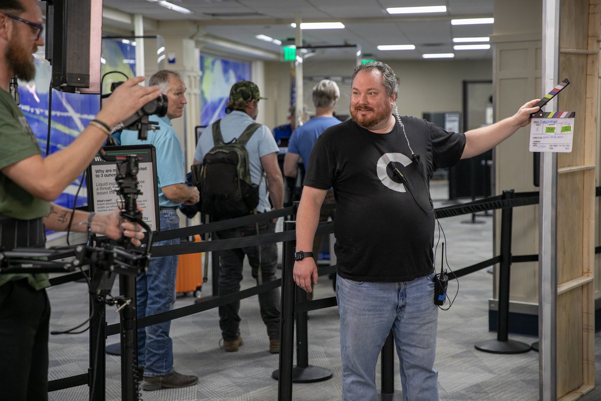 FilmStPeteClear's tweet photo. PRO TIP: As holiday travel begins to ramp up, always remember to check in your inflatable flamingo. 🦩✈️
 
Fun BTS photos from a recent commercial being shot right here at St. Pete-Clearwater (PIE) Airport and North Straub Park!

#CommercialShoot #HolidayTravel #Florida https://t.co/rO7AFXxgNt