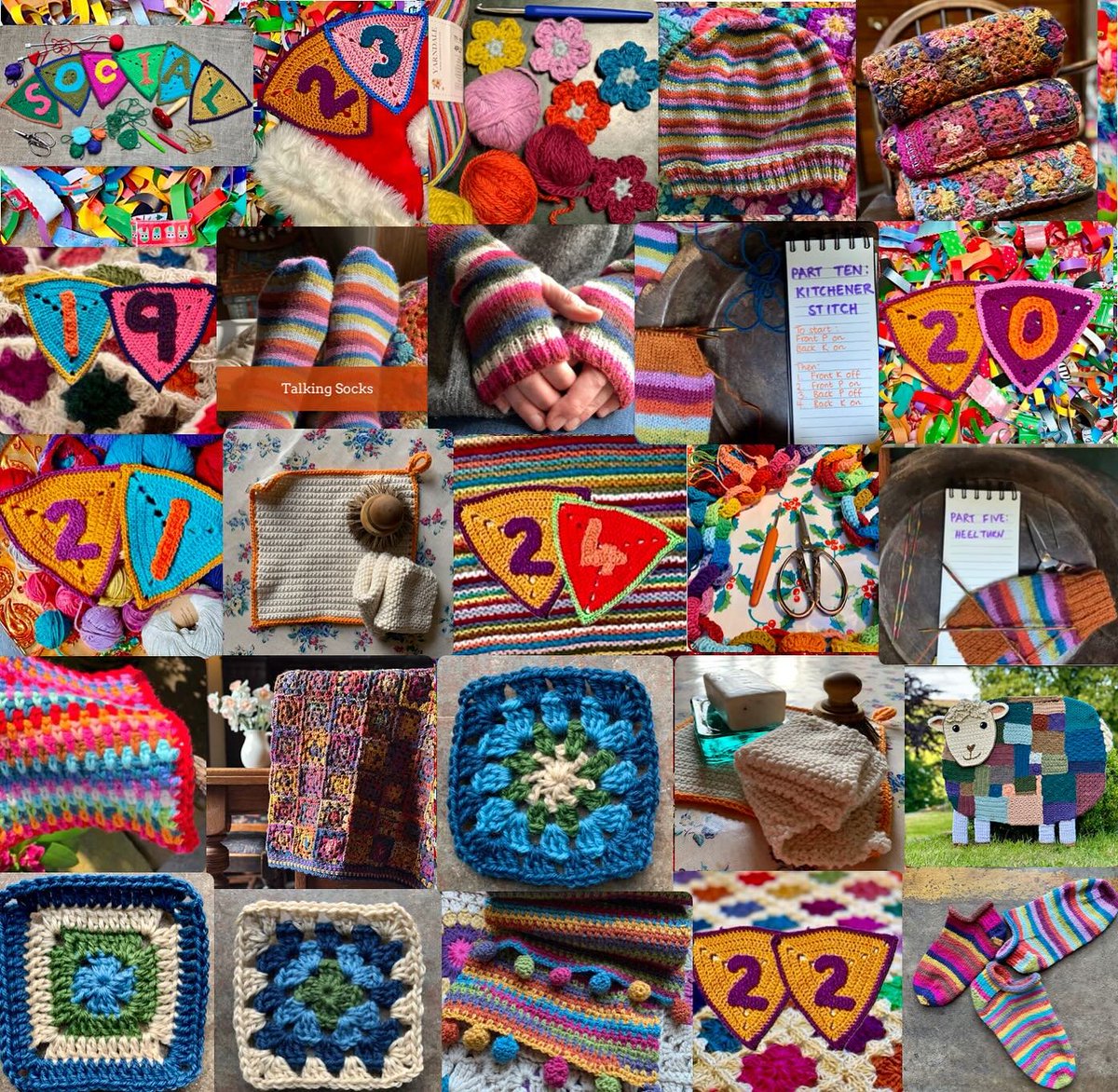 yarndale's tweet photo. 18th December! If you’ve mastered turning the heel of a sock the next part that everyone finds challenging (yes, everyone including experienced knitters) is The Kitchener Stitch - Pt 10 of our Talking Socks series.  1/2 https://t.co/3O6DjEU2Y1