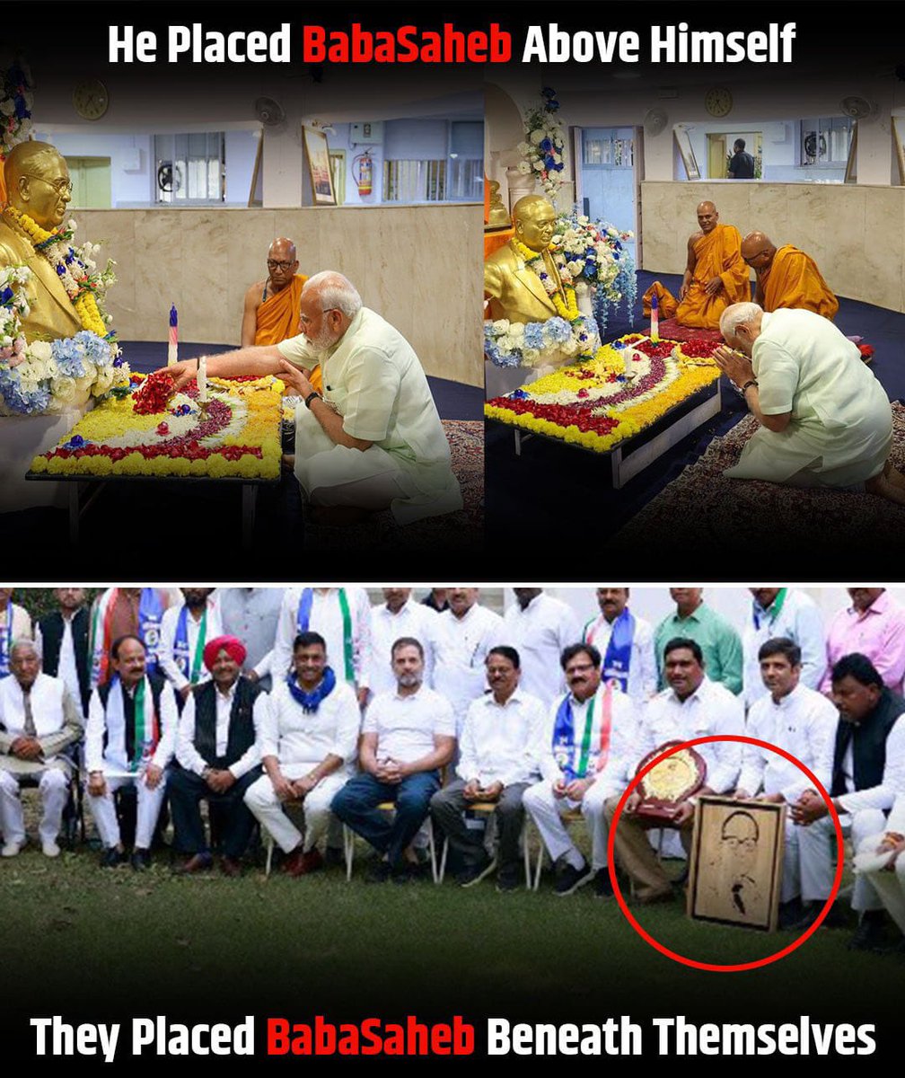 PoddarVaishali's tweet photo. फर्क साफ है!!

कांग्रेस के चिल्लाने से सच बदल नहीं जाएगा । #CongressInsultsAmbedkar https://t.co/oMoEZuFgc9