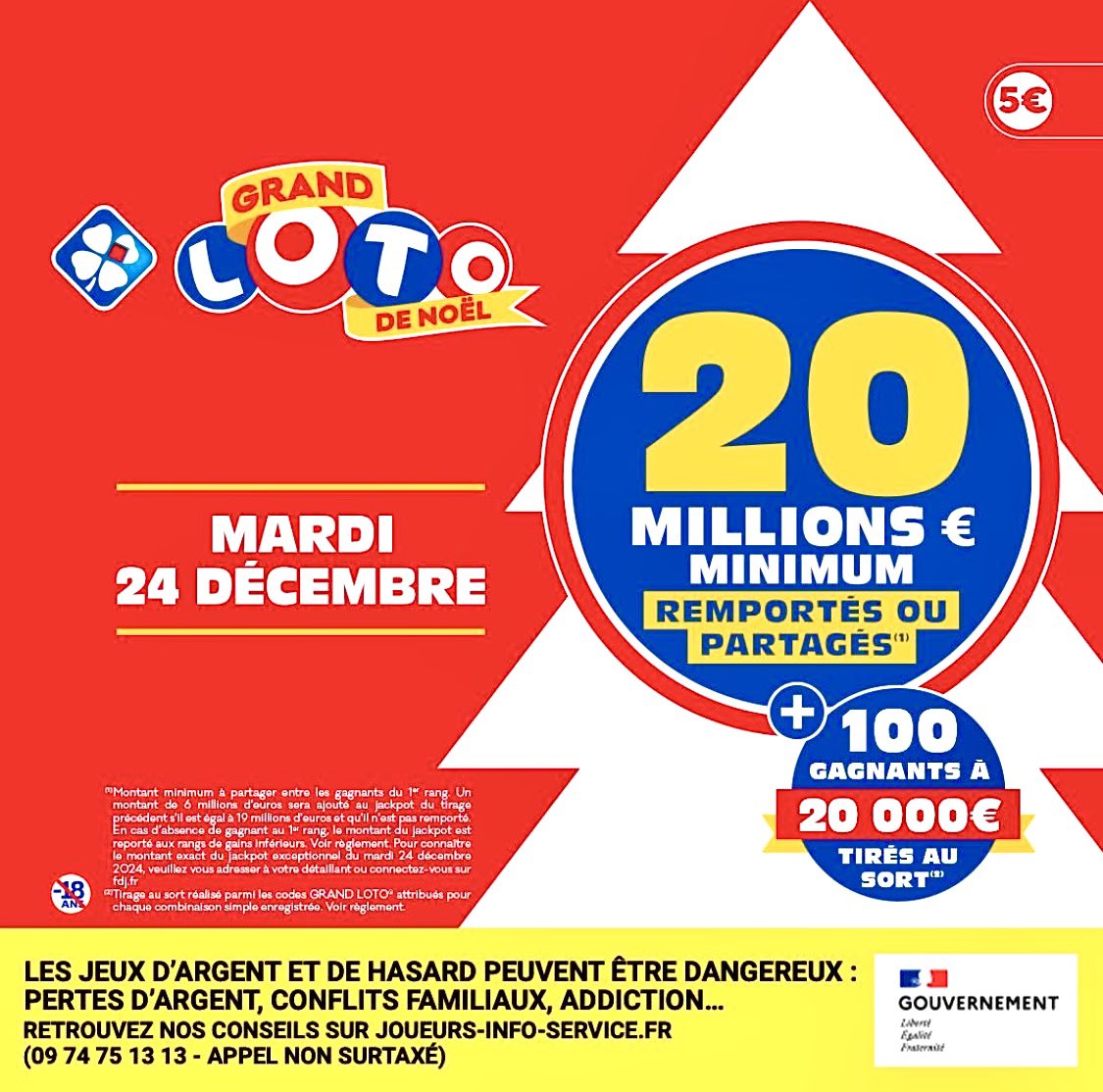 PortmanSandro's tweet photo. Dernière semaine avant le GRAND LOTO DE NOËL ⛄🎁

🎊Quoi de mieux en cette fin d’année qu’un nouveau jackpot exceptionnel de 20M€ minimum ?

✨Un jackpot forcément remporté ou partagé et gagnants à 20 000€ !

📍 Rendez vous dans votre Tabac Les Jardins de la Gare à Argenteuil https://t.co/iRc2JO6B5g