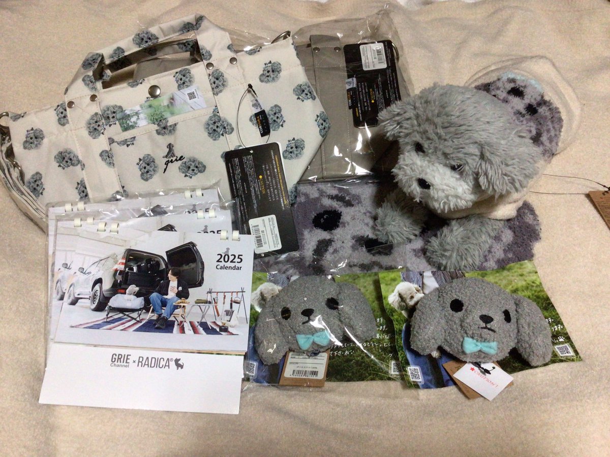 KuoUwingu's tweet image. お年玉企画🎁で追加注文したグッズが
届きました✨😊
どれも可愛い〜♥️
グリ坊が、５人兄弟になりました🤣🤣
イッセイさん、RADICAさん、素敵なグッズ&amp;amp;カレンダーを
作っていただいてありがとうございました🥰

#グリィちゃんねる
#油木田一清さん
#RADICA さん