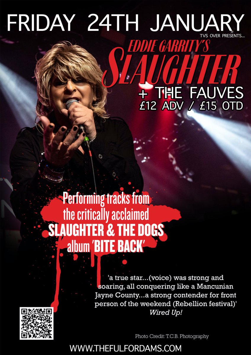 kick_doors's tweet photo. SLAUGHTER AND THE DOGS - BITE BACK - IN FULL! Following forthcoming debut 'Eddie Garrity's Slaughter' show @ Manchester's Star & Garter 28th Dec (matinee show, tix shifting nicely) the band plays 2 more winter shows! Get your tix! links in comments👇#slaughterandthedogs #biteback https://t.co/CycYw1j5T9