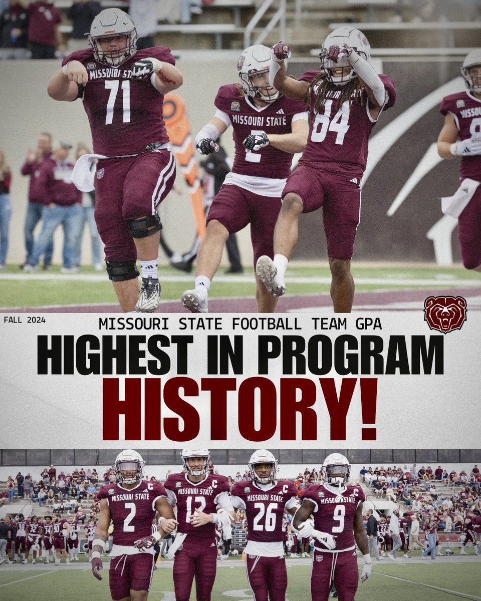 Excelling on the field and in the classroom📚✏️ Bears record the highest team GPA in program history📈

#OutHitOutHustle