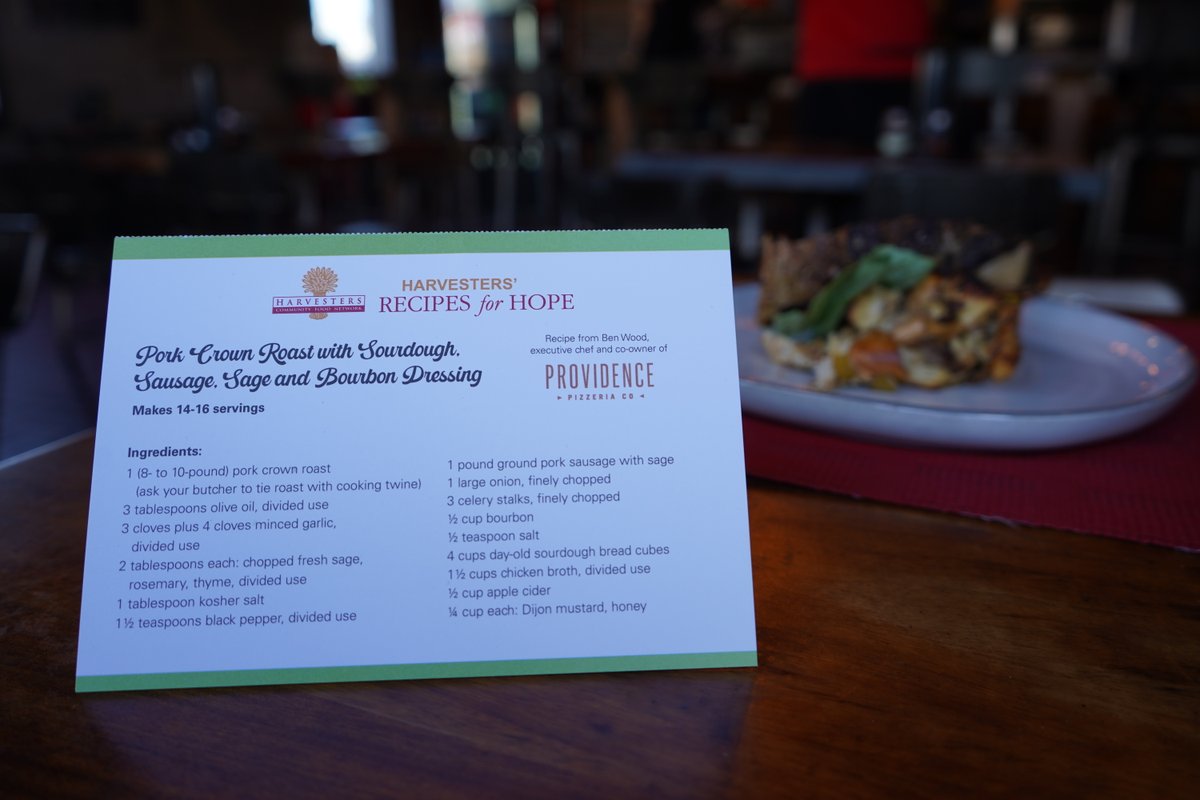 Recipes for Hope is the perfect way to share something special this season. 🍽️Each card features a beautiful design and a recipe created by our local chefs. Check out the designs and give a gift that fights hunger in our community this holiday! 🎁harvesters.org/recipes-for-ho…