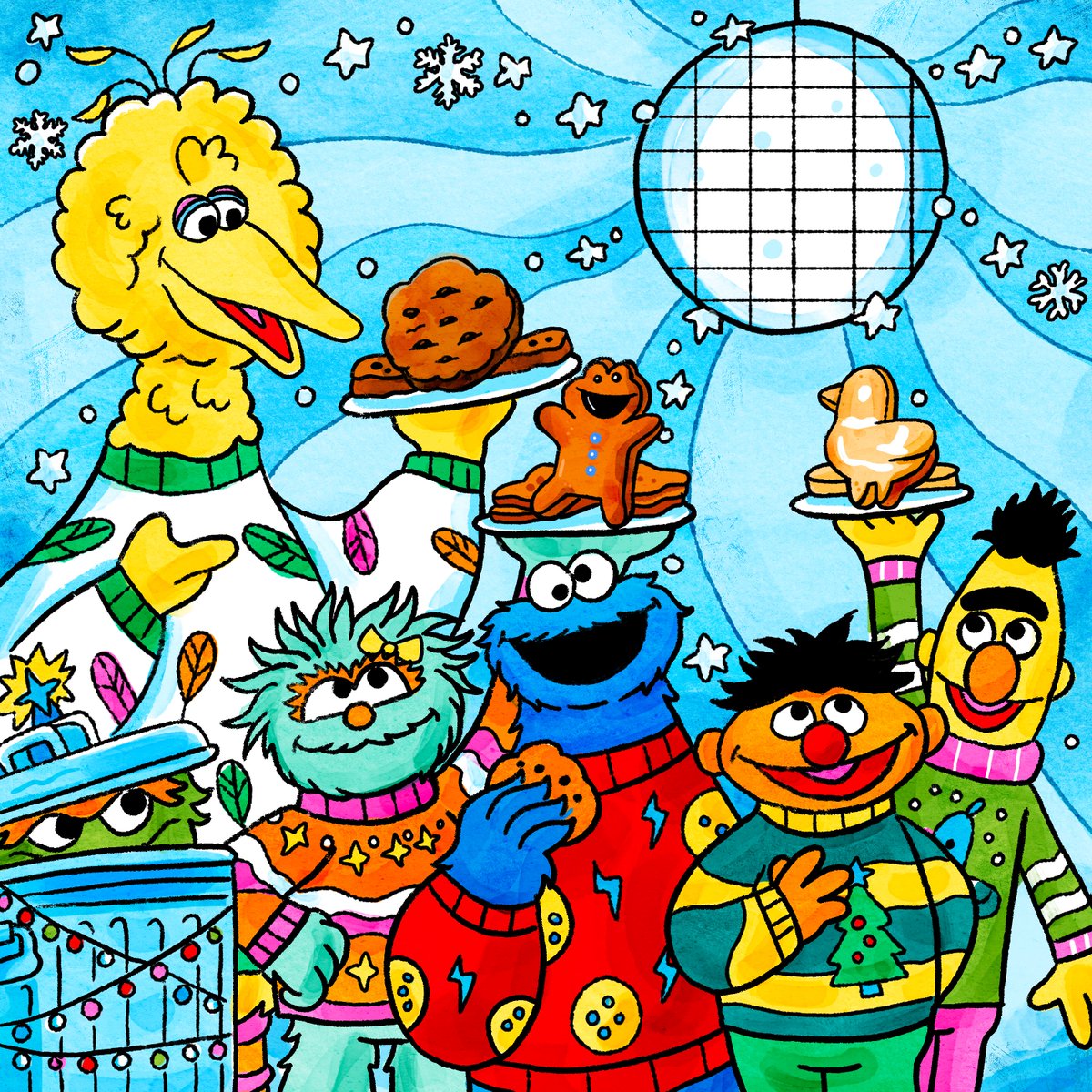 sesamestreet's tweet image. Today’s the day! It’s Cookie Monster’s Holiday Cookie Party. Thanks to you for picking which cookies made the party. As an extra sweet treat, we're including the winning recipes below. We hope you all have a safe and extra sweet holiday season!

- Brought to you by Kroger