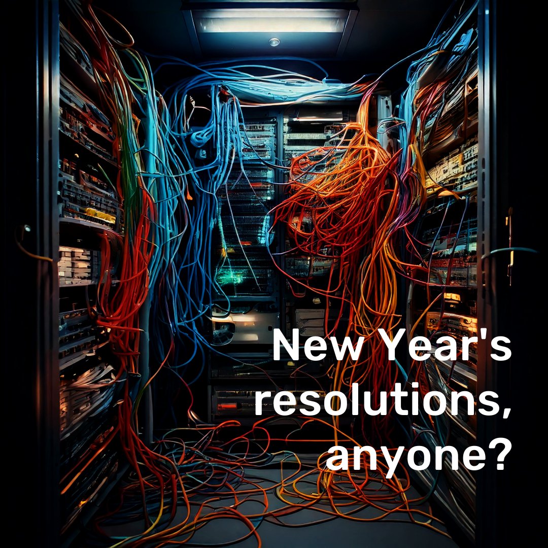 "In 2025, I will:
❌ Never use a 5m ethernet to patch 1m
🏷️ Label all cables
🧹 Keep the patch room tidy"
... Sound familiar? 
Post your networking NY resolutions below!
#NewYearsResolutions #NetworkManagement #ITstrategy
