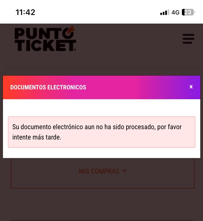 KariSnooki's tweet photo. @Krlitozgame Te hago una consulta, yo igual compre pero estaba cachando que al poner ver entradas me tira esto, dime si a ti te aparece igual porfa para quedarme tranquila https://t.co/VOUJ0KQ9Tw