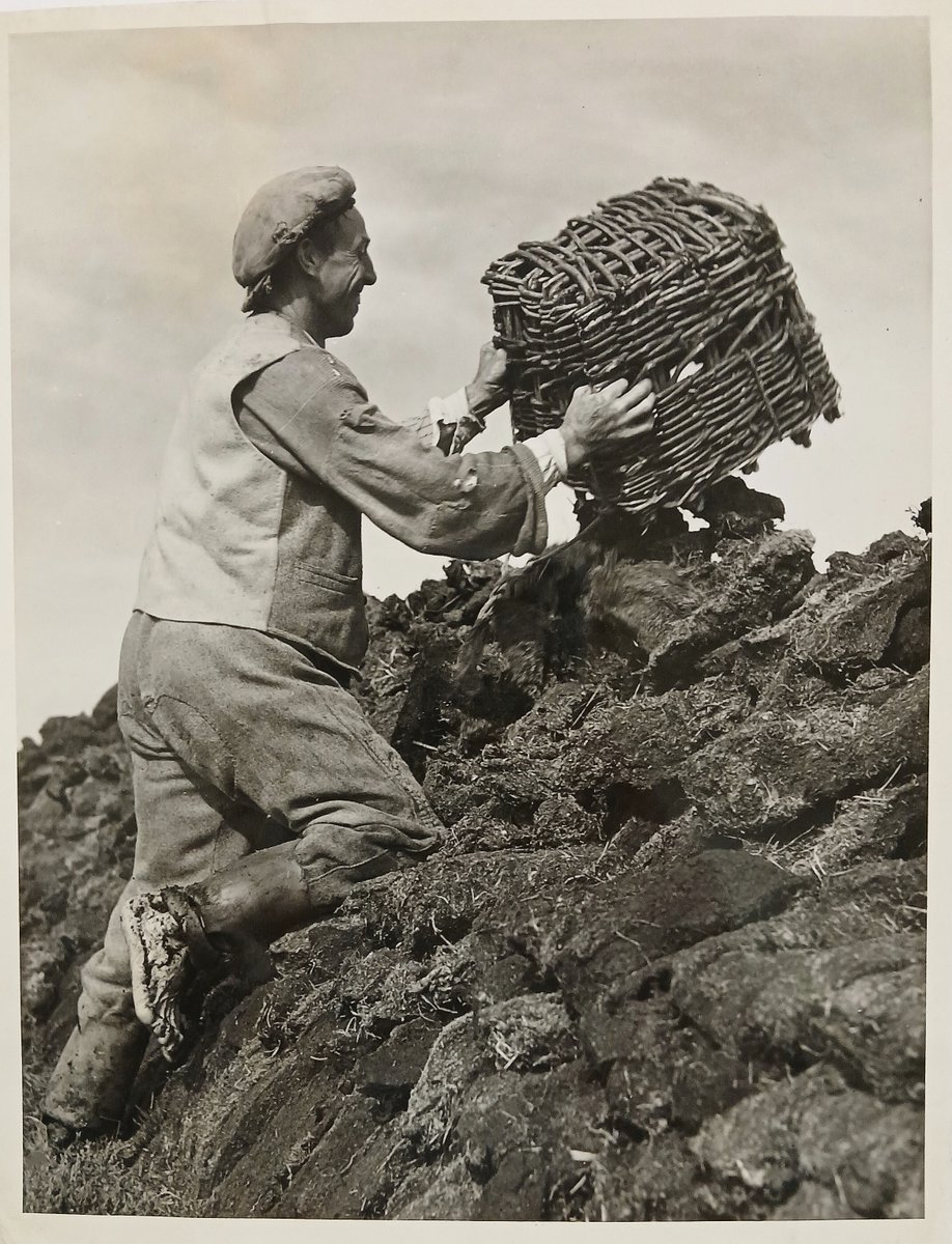 ArchivesBoyne's tweet photo. Turf Gatherer, 1942. From the Capuchin Archives. https://t.co/pQcOlgMrC8 https://t.co/fvGc1A11fU