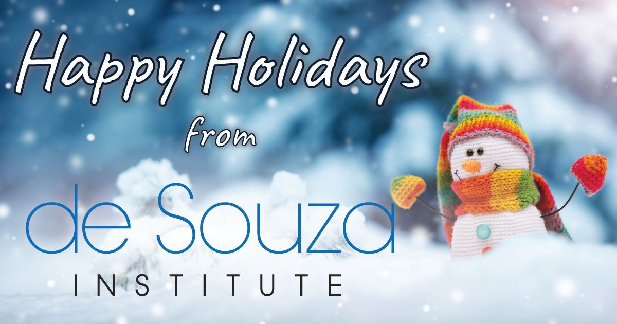 On behalf of the de Souza Institute, we would like to wish you a happy and healthy holiday season!

Our offices will be closed on December 26, 27, 2024 and January 1, 2025.  Look forward to welcoming new challenges and shared successes with you in 2025!
