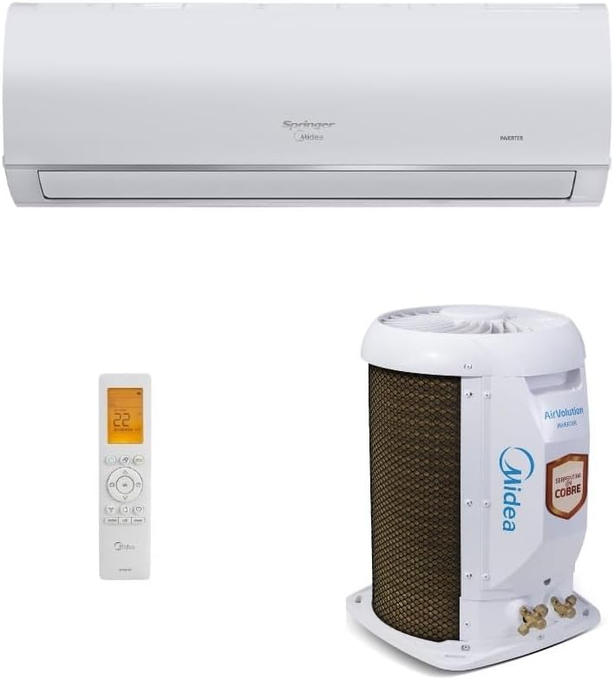[ENCERRADO] Ar-Condicionado Split HW Inverter Springer Midea AirVolution Connect 12.000 BTUs R-32 Só Frio 220V