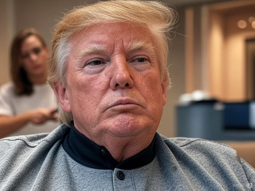 Tenemos foto del "antes"... #DonaldTrump ✂️💇‍♂️