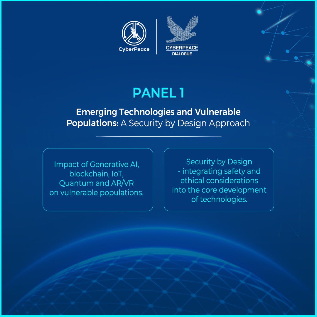 cyberpeaceworld's tweet photo. Have you registered for the most anticipated event of the year? Let's end 2024 on a high and participate in building a safe and trustworthy digital world.
REGISTER NOW https://t.co/hPRPpEg4zR
#CyberPeace☮️ #CyberPeaceDialogue #CyberAwareness https://t.co/q8eW1Ek9o5