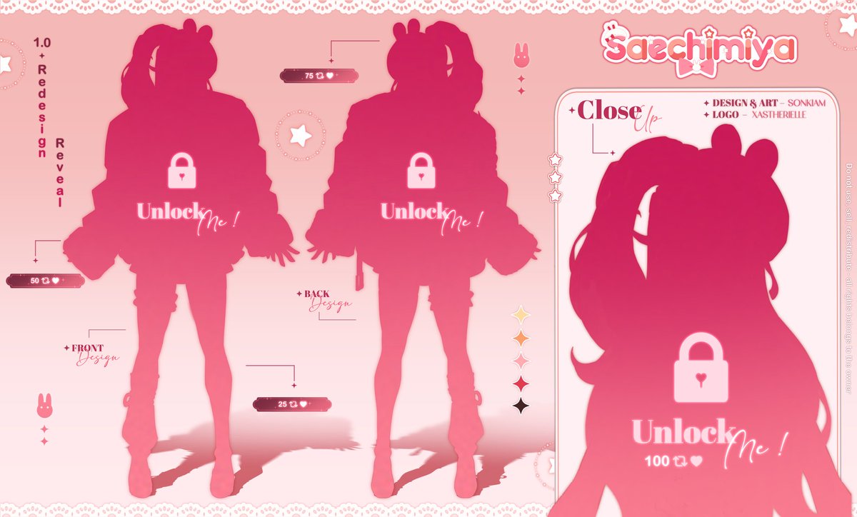 ˗ˏˋ ♡ -【 1.0 𝗠𝗼𝗱𝗲𝗹 𝗗𝗲𝘀𝗶𝗴𝗻 𝗥𝗲𝘃𝗲𝗮𝗹  🐰🌟】

── .✦ Finally it's time to reveal my new redesign! I'm so happy and excited to show you my new design !! 🤗🧡

꒰  Please help me reach the goals : ♡ + ↺ are appreciated 🫶  ꒱

#Vtuber ⋮ #ENVtuber ⋮ #ModelReveal