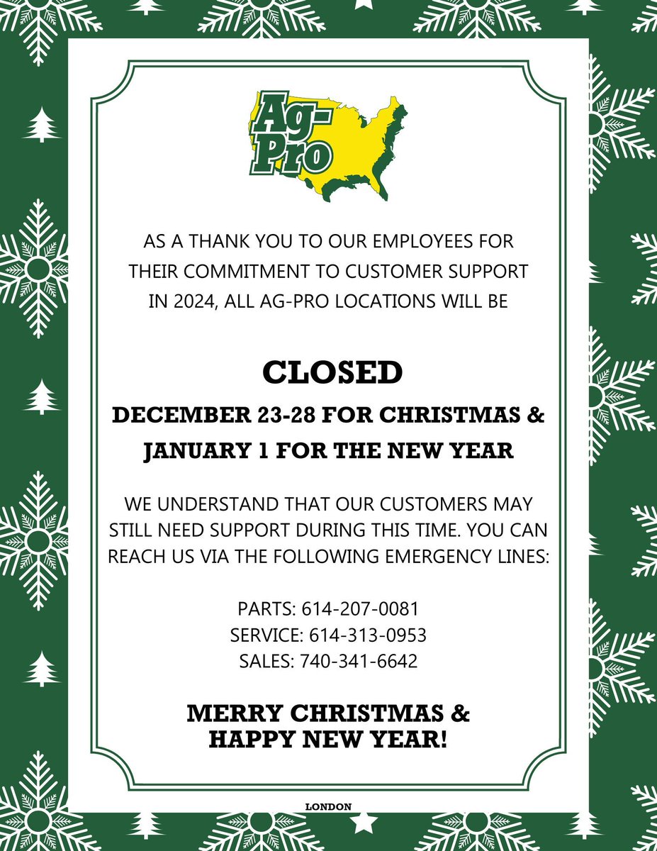🎄 Holiday Hours Announcement 🎄
We’ll be closed December 23-28 and January 1 to spend time with our families and celebrate the season. Wishing you all a joyful holiday and a very Happy New Year! Thank you for your continued support, and we look forward to seeing you in 2024! ✨