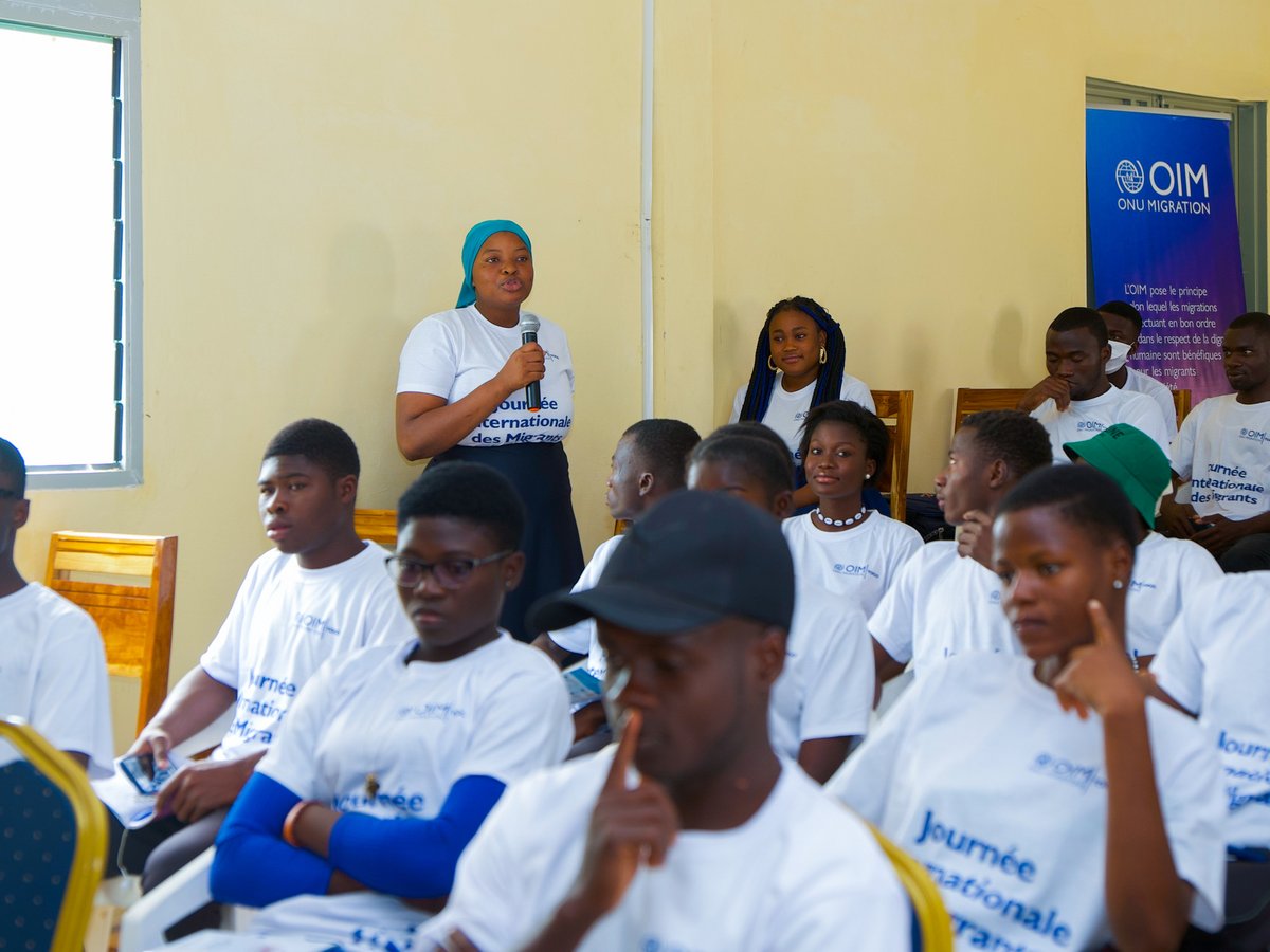 OIMTogo's tweet photo. À l'occasion de la Journée Internationale des Migrants, l'@OIMTogo, en collaboration avec @GouvTg, a organisé une sensibilisation à @KaraUniversite pour mettre en lumière la résilience et le pouvoir transformateur de la migration, financée par @statePRM. #ChaqueEtape #JIM https://t.co/nN5ox0vuKX