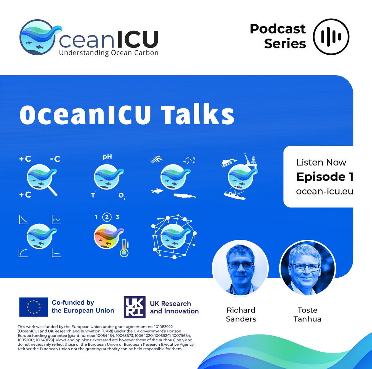 OceanICU Project (@oceanicu_carbon) on Twitter photo 🎙️New OceanICU podcast: Conversations with Scientists! 👩🏽🔬
Tune into the first episode➡️Demystifying the COP - with <a href="/OceanRics/">Richard Sanders</a> (<a href="/NORCEresearch/">NORCE</a> ) & Dr. <a href="/TosteTanhua/">Toste Tanhua</a> (<a href="/GEOMAR_en/">GEOMAR_en</a>) ocean-icu.eu/podcasts/podca…
#Podcast #EUGreenDeal #HorizonEU #Climate #COP #Carbon <a href="/REA_research/">European Research Executive Agency</a> 🎙️New OceanICU podcast: Conversations with Scientists! 👩🏽🔬
Tune into the first episode➡️Demystifying the COP - with <a href="/OceanRics/">Richard Sanders</a> (<a href="/NORCEresearch/">NORCE</a> ) & Dr. <a href="/TosteTanhua/">Toste Tanhua</a> (<a href="/GEOMAR_en/">GEOMAR_en</a>) ocean-icu.eu/podcasts/podca…
#Podcast #EUGreenDeal #HorizonEU #Climate #COP #Carbon <a href="/REA_research/">European Research Executive Agency</a>
