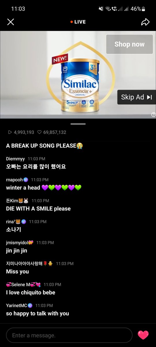 _vanteatae's tweet photo. gago may ads na wv live???? 😭😭😭

(now ko na lang ulit naopen yung app 🥲) https://t.co/NFd0UFrWnV