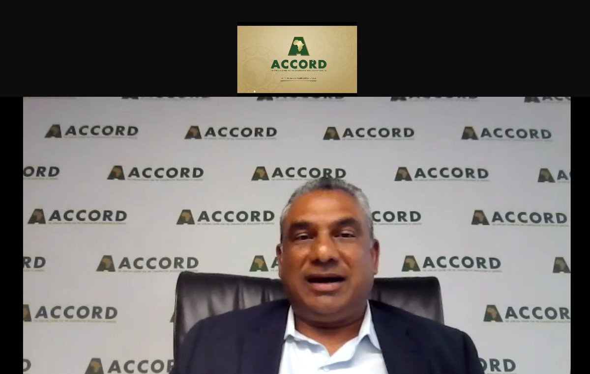ACCORD_online's tweet photo. Our Executive Director, Vasu Gounden, participated in @APRMorg's high-level #TechGov event, sharing insights on harnessing digital technology to strengthen conflict prevention, improve response strategies, promote sustainable peace, and combat illicit financial activities. https://t.co/5gPnNVocJy