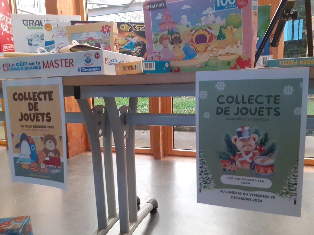 La collecte de jouets au profit de l'association Rafael se poursuit jusqu'à vendredi.

Un bon moyen de donner une deuxième vie à des jouets #ODD12 dans un geste de solidarité #ODD1 #ODD10.