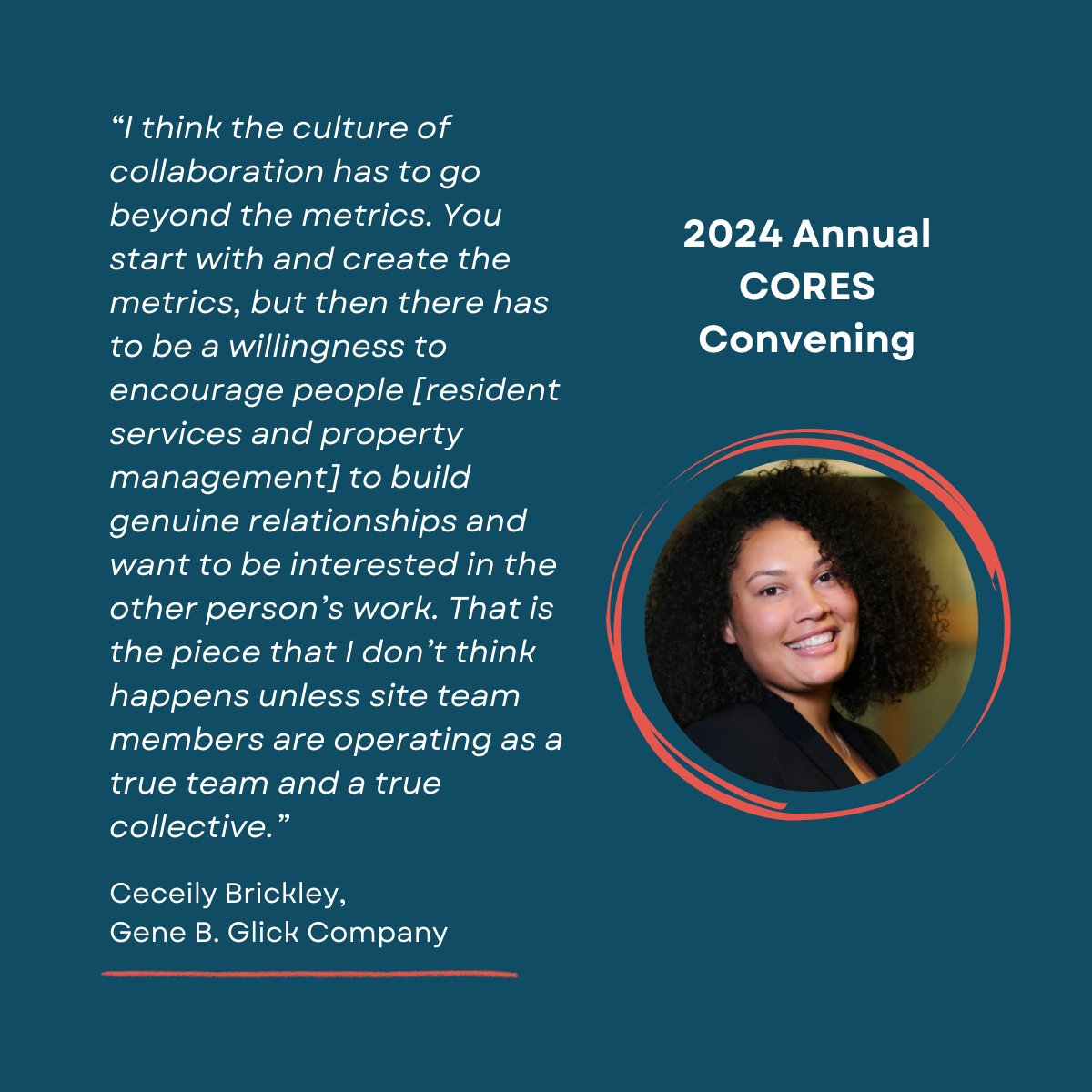 At this year's CORES Convening, practitioners shared how they have identified opportunities for collaboration across resident services and property management teams. Learn more: linkedin.com/feed/update/ur…