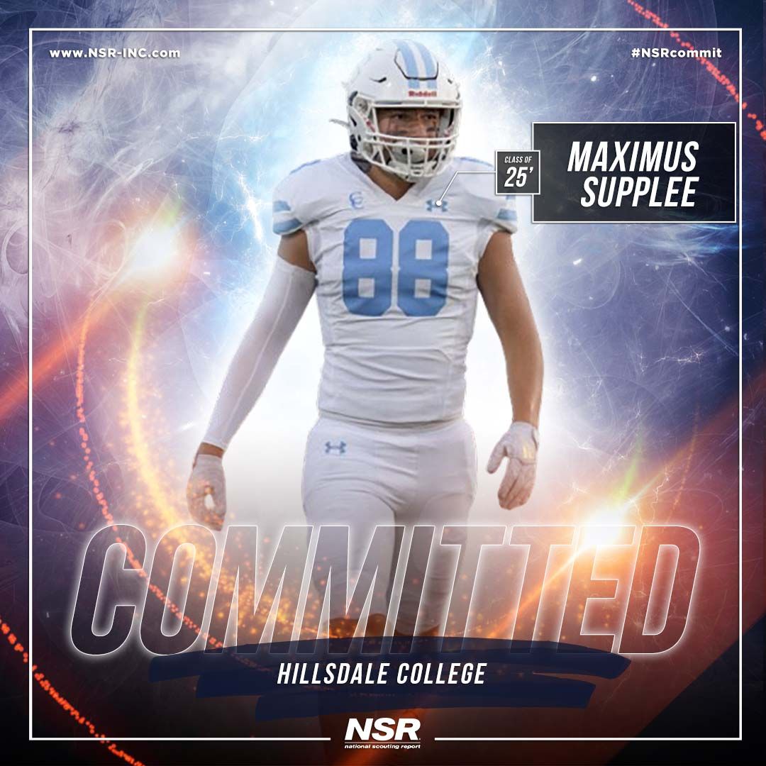 NSR (@nsrnow) on Twitter photo 🚨#CommitmentAlert🚨
Congrats to #NSRfootball <a href="/maximus_sup88/">Maximus Supplee</a>
🎓: 2025
🌎: Tomball, Texas
🏫: Cypress Christian
✅: to <a href="/Hillsdale/">Hillsdale College</a>!👍🏈
👤: roy fondaw
🖥: buff.ly/3ZGMi91
#NSRcommit
#MaximusSuppleeNSR 🚨#CommitmentAlert🚨
Congrats to #NSRfootball <a href="/maximus_sup88/">Maximus Supplee</a>
🎓: 2025
🌎: Tomball, Texas
🏫: Cypress Christian
✅: to <a href="/Hillsdale/">Hillsdale College</a>!👍🏈
👤: roy fondaw
🖥: buff.ly/3ZGMi91
#NSRcommit
#MaximusSuppleeNSR