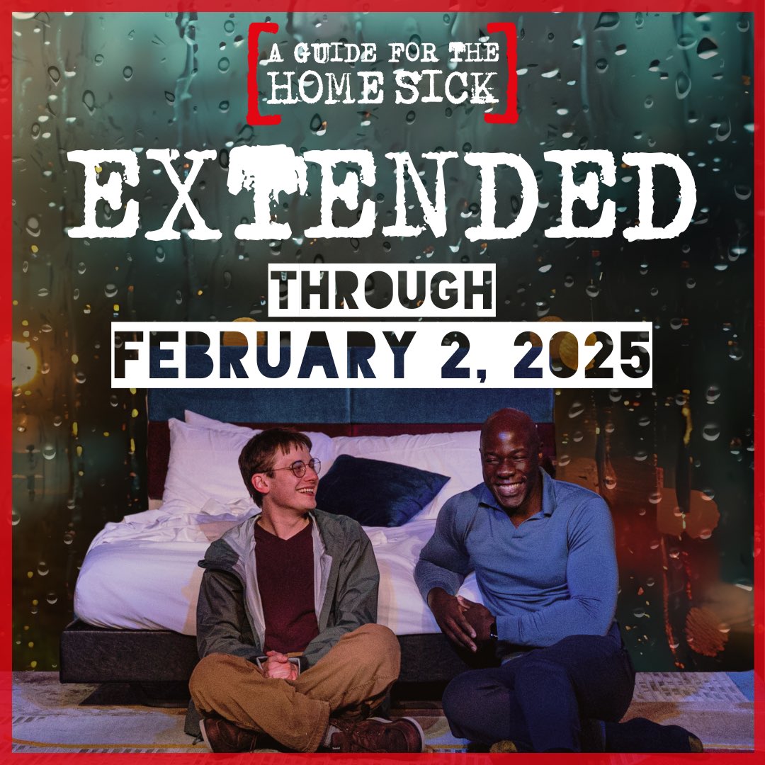 A Guide For The Homesick is now extended through February 2! Come on down to the intimate DR2 Theatre and join McKinley Belcher III and Uly Schlesinger for a "riveting, erotically charged roller-coaster of a drama." - <a href="/gaycitynews/">Gay City News</a>

🎟️  AGuideForTheHomesick.com