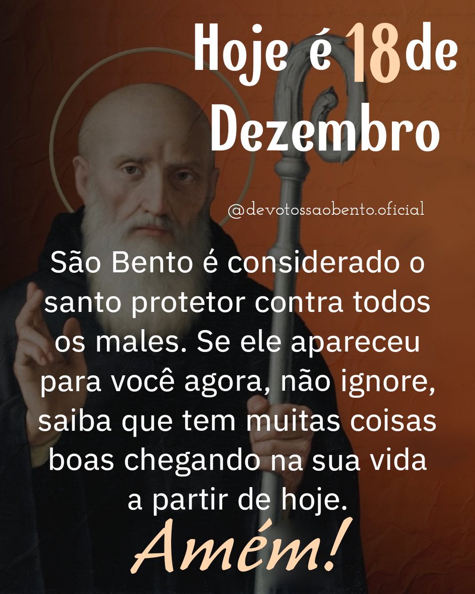 DevotosSaoBento's tweet photo. Se você recebeu a imagem de São Bento, curta a foto e deixe o seu Amém! 🙏🙌❤️🕊️ https://t.co/g75gHAtoIS