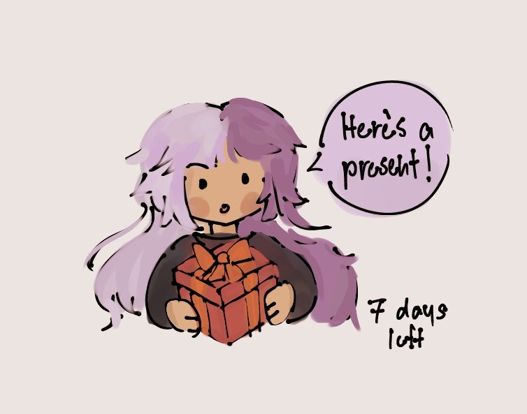 Gift giving

7 days left before Christmas! — #bsd