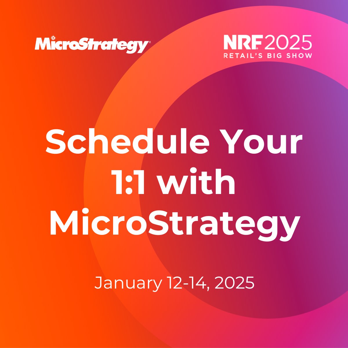 MicroStrategy's tweet photo. We’re proud to be a finalist in 3 VIP Award categories for #NRF2025! 🎉
📖 Read more about this achievement in our blog: https://t.co/SzRMxyyNrk
👉 Schedule a 1:1 with us at NRF: https://t.co/f43tRsmlsJ
#RetailInnovation #VIPAwards #DataDriven #MicroStrategy https://t.co/2m6W8o6CPv