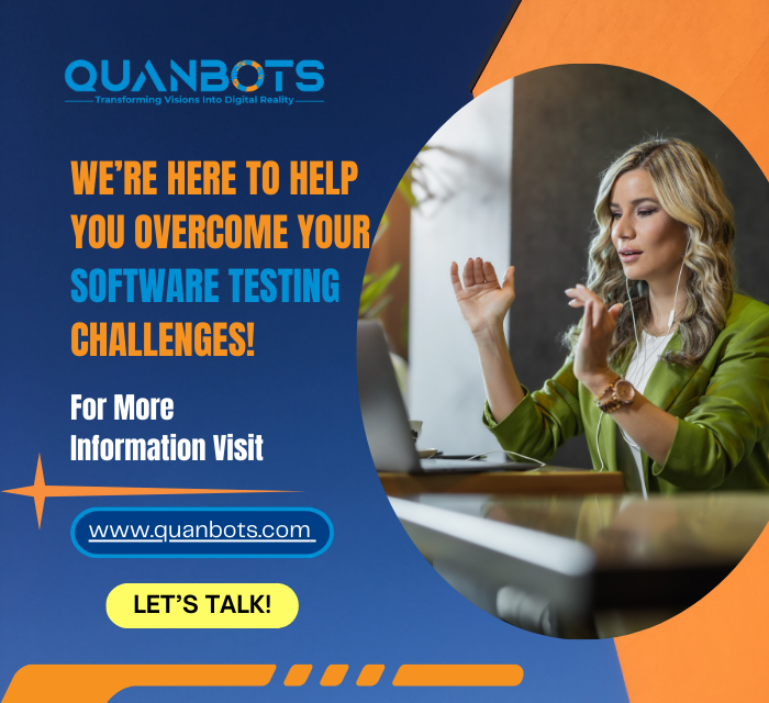 quanbots's tweet photo. WE’RE HERE TO HELP YOU OVERCOME YOUR SOFTWARE TESTING CHALLENGES!
#SoftwareTesting #QualityAssurance #AutomationTesting #FunctionalTesting #QAServices #PerformanceTesting #MobileAppTesting #MobileTesting #QAOutSourcing #SoftwareQuality #QA #SoftwareQuality #Innovation #quanbots https://t.co/Gh7CBlQR0o