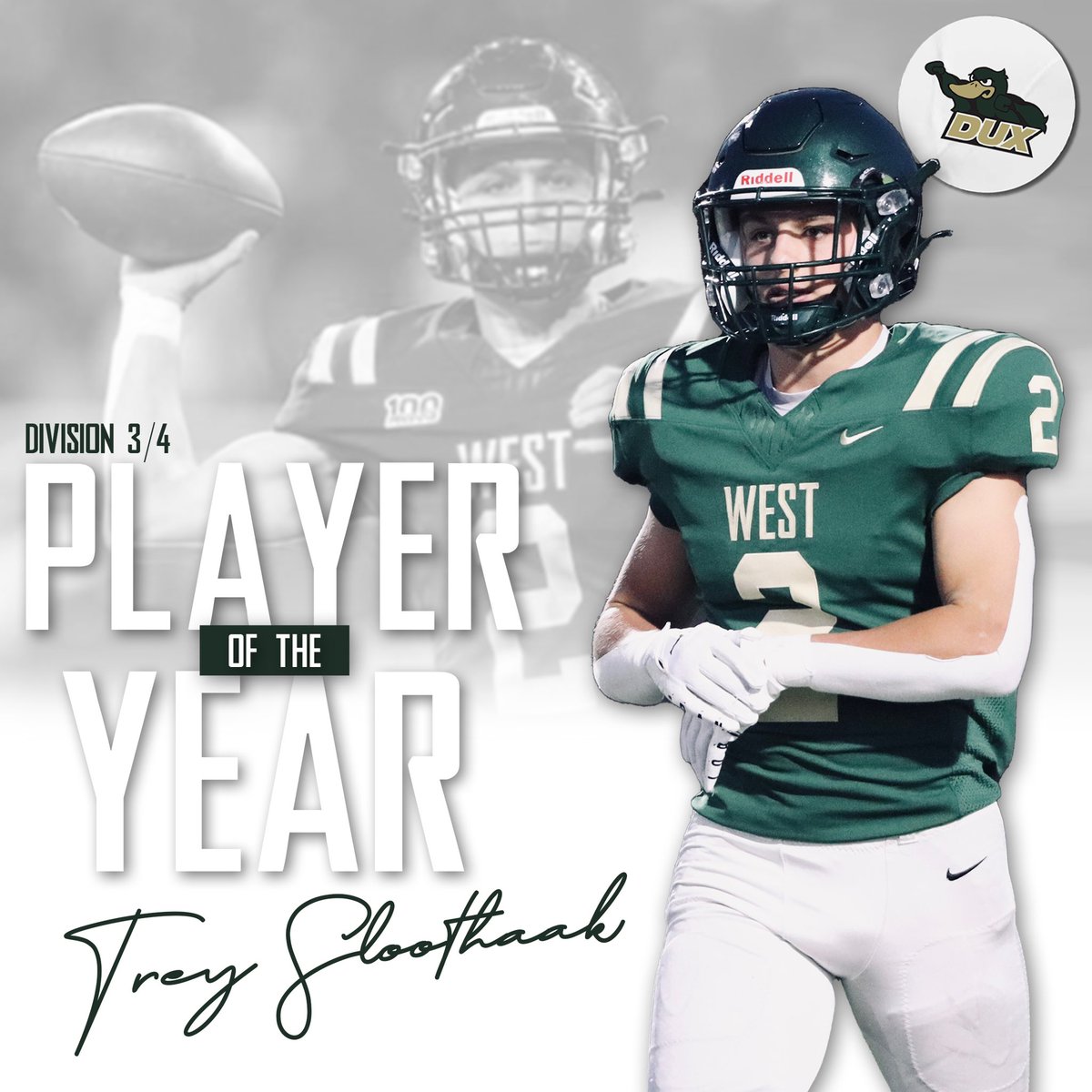 Congratulations to Trey Sloothaak who was named the AP Division 3/4 Player of the Year!