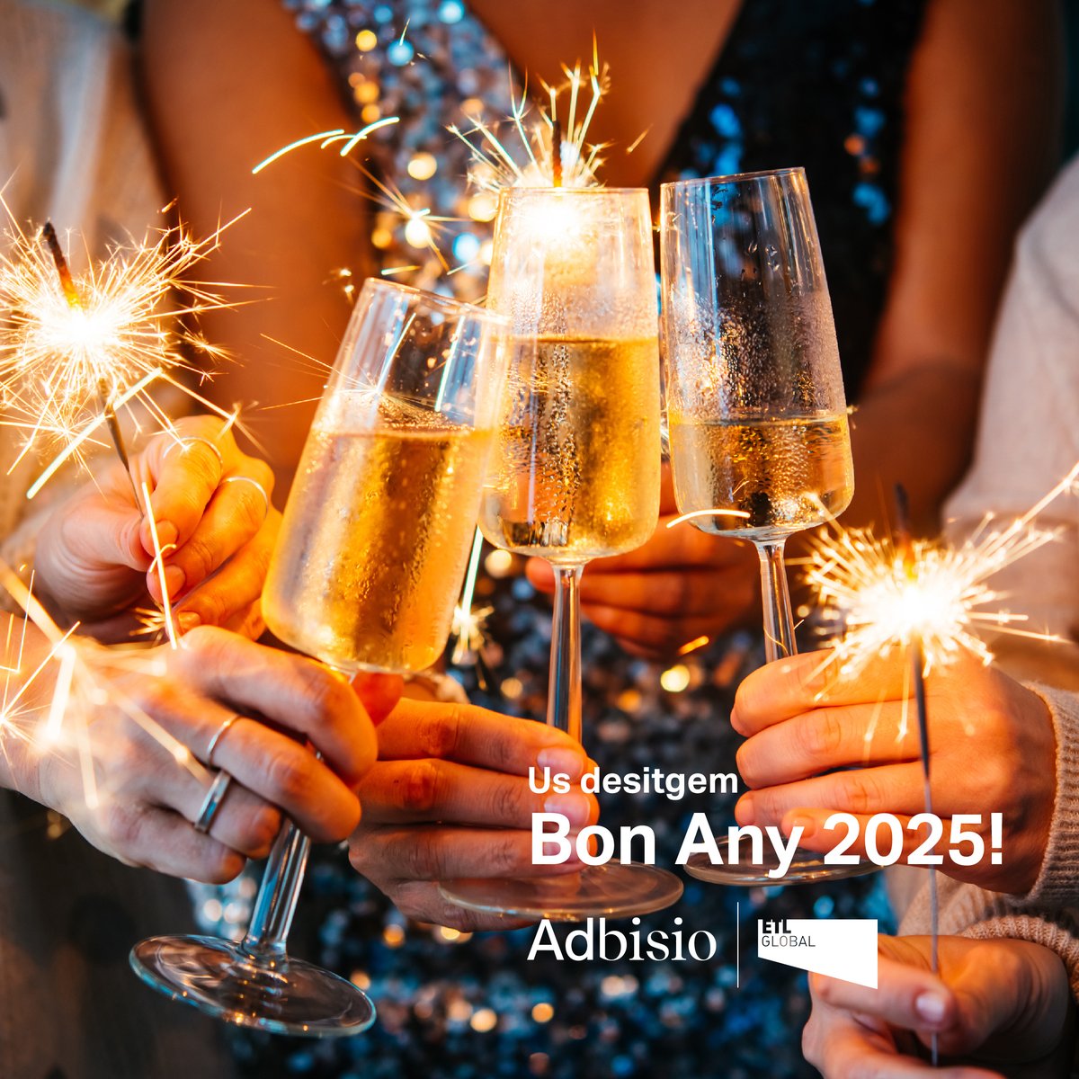 ad_bisio's tweet photo. 🥂🎉 Encarem el 2025 amb il·lusió i nous projectes! Des d'Adbisio ETL GLOBAL, us desitgem un any nou ple d'èxits, salut i prosperitat. Gràcies per la vostra confiança. Feliç Any Nou! 🌟🎆 https://t.co/yiPCJqVMS7