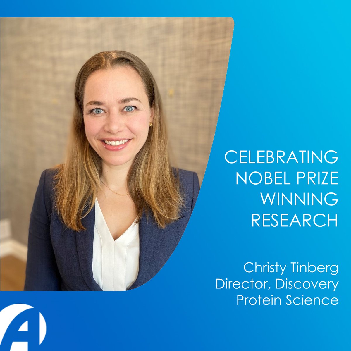 Amgen's tweet photo. Amgen's scientists are pushing the boundaries of innovation, leveraging expertise from the world's best, including Nobel laureates. 

Discover work from Christy Tinberg, cited by this year’s Chemistry Nobel winner, David Baker.

Read more here: 🔗 https://t.co/yAQFaQ9uU7 https://t.co/E6rxefeve3