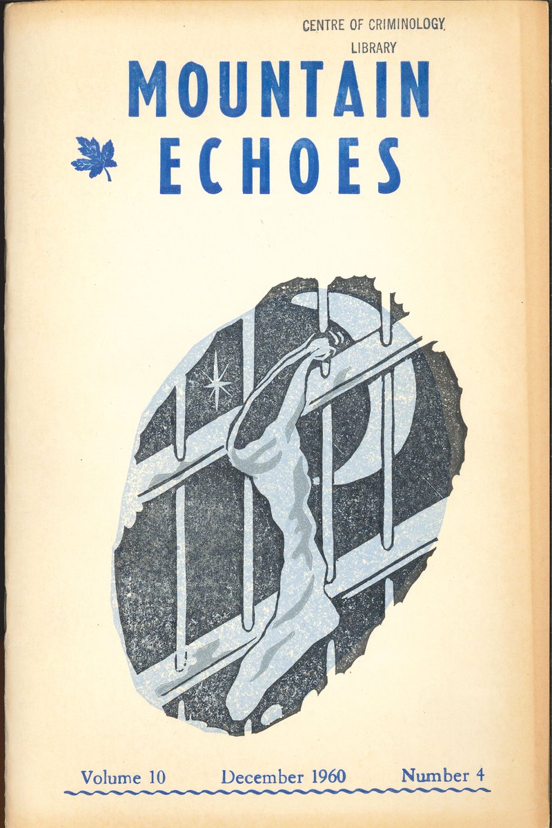 CrimLib's tweet photo. 1/3 In Canada, incarcerated men and women celebrated Christmas in their newsletter issues with colourful and nostalgic cover images, but the text often dealt with themes of missing family, nostalgia, the difficulty of being in prison for Christmas, and a desire for freedom. https://t.co/zkhyy3ji0n