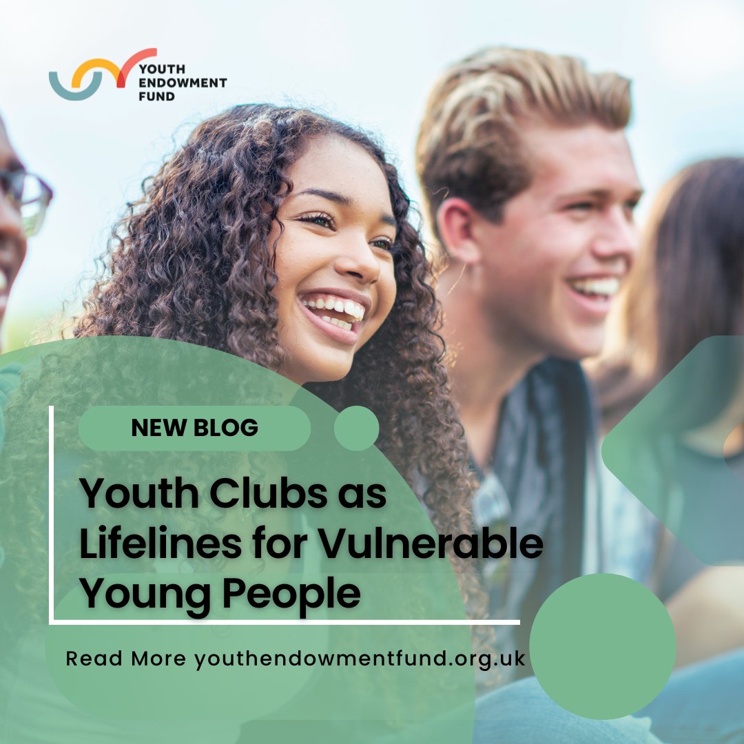 Youth Endowment Fund (@youthendowfund) on Twitter photo Our latest blog explores the vital role youth clubs play in supporting vulnerable young people. Hear from YEF’s Director of Public Affairs and Comms,
<a href="/ciaranthapar/">Ciaran Thapar</a>, as he shares insights into why youth clubs are critical lifelines — and what needs to change to ensure their Our latest blog explores the vital role youth clubs play in supporting vulnerable young people. Hear from YEF’s Director of Public Affairs and Comms,
<a href="/ciaranthapar/">Ciaran Thapar</a>, as he shares insights into why youth clubs are critical lifelines — and what needs to change to ensure their