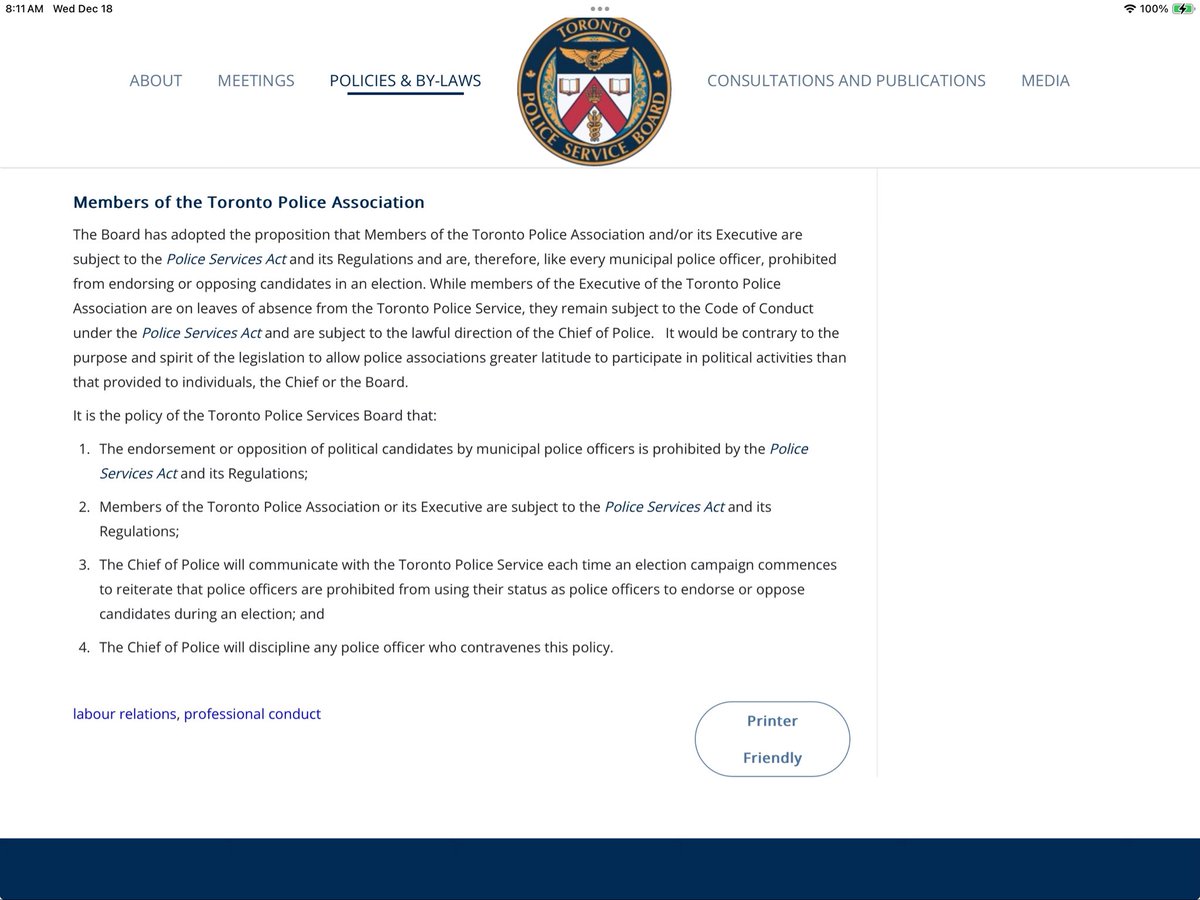 Lady_Marushka's tweet photo. @Garnet_2203 @TPAca @JustinTrudeau WTAF is going on with the Toronto Police Association⁉️⁉️

Is this spillover from #FordCorruption #DougFordCorruption?

It’s beyond the pale.

How is this unprecedented politicization not a breach of the PSAct?

This is incredibly troubling. It breaches public trust in the TPSA. https://t.co/hotf8bNeSH