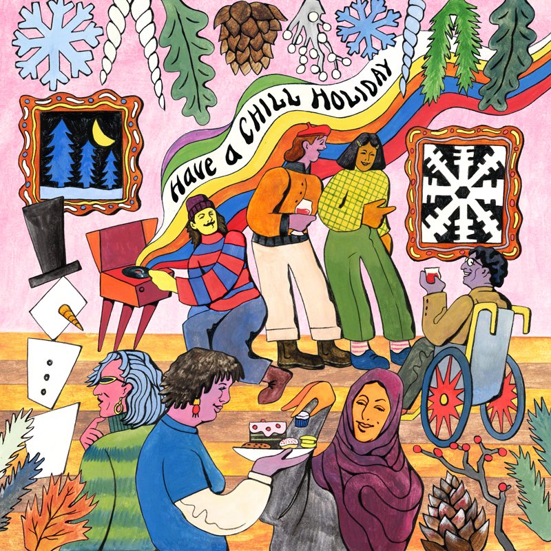 That’s a wrap on Fall 2024! 🎉 You all made it through an inspiring semester. Take time to recharge &amp; reflect this holiday season. Wishing you joy &amp; a bright start to 2025—see you in the new year! ✨
Illustration: 2024, Seasonal Studio Party by OCAD U grad Mark Krzepis