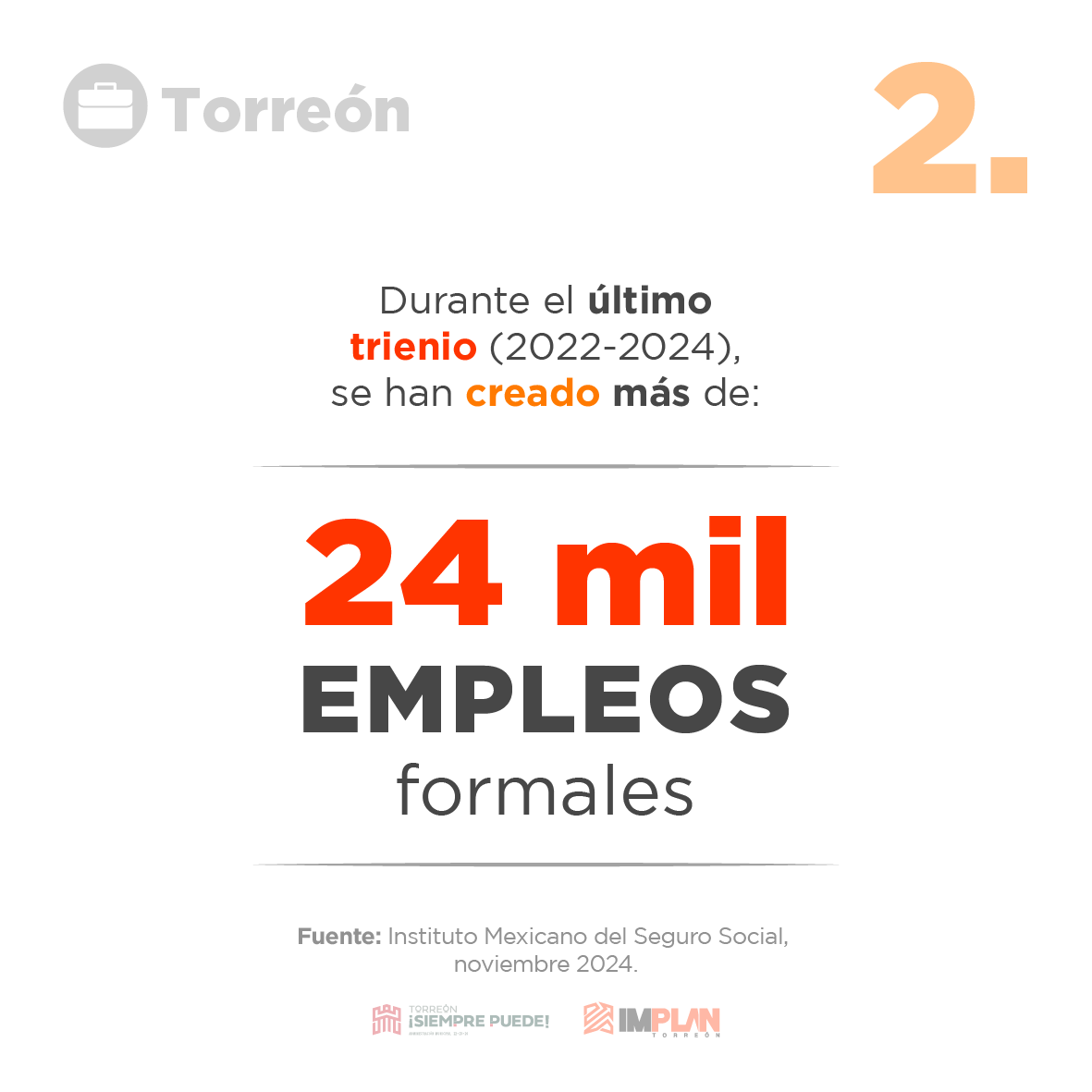 trcimplan's tweet photo. ✨ Para cerrar el año, te iremos compartiendo 8 datos relevantes de este #2024.
🔗 Más info en Monitor de Empleo: https://t.co/y3Q0cKz8BN
.
#TorreónSiemprePuede #IMPLANTorreón https://t.co/atLldD3iCA