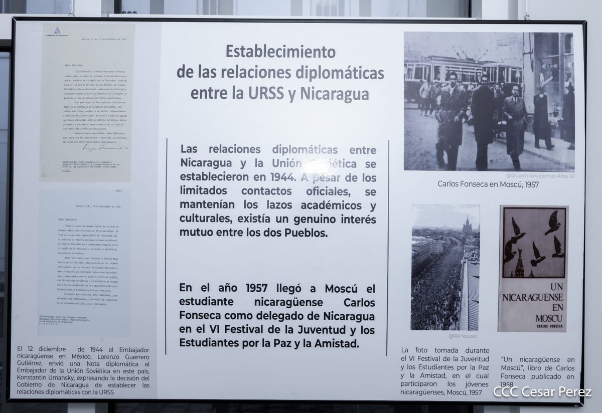 🇳🇮🤝🇷🇺 Nicaragua y Rusia: 80 años de amistad y cooperación histórica 

En la rueda de prensa “Un Recorrido por la Historia, 80 años de relaciones”, la Embajada de #Rusia en #Nicaragua destacó los profundos lazos históricos que han unido a ambas naciones.