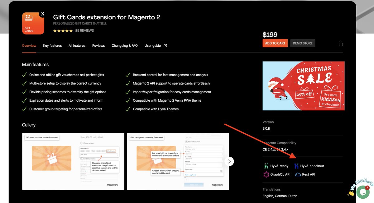 Our Gift Cards module for Magento 2 is now fully compatible with <a href="/hyva_io/">Hyvä 🟢🟢🟢🟢</a>  Checkout! ✨

Sure, we’re a bit late... But good things take time, and great things take just a little longer 😉

👉 mageworx.com/magento-2-gift…

#Magento2 #Hyva #HyväCheckout