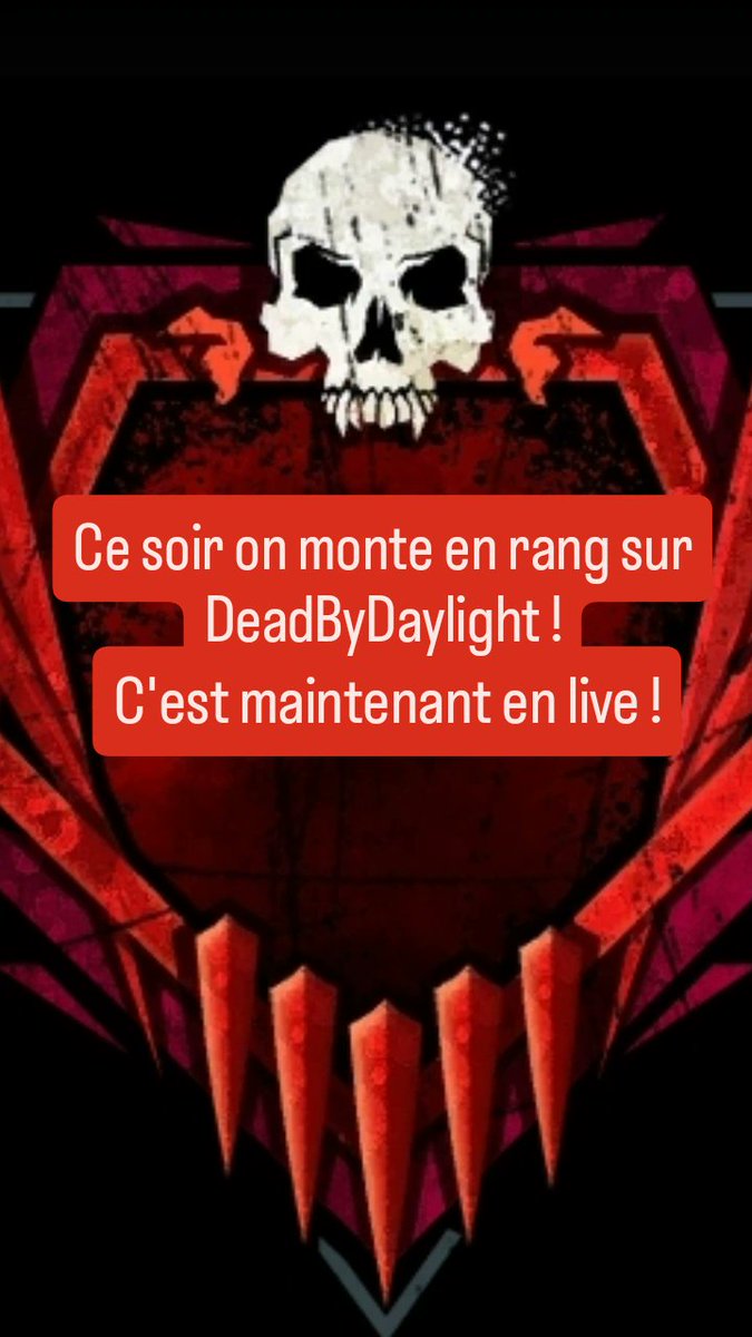 On passe des rangs sur <a href="/DeadbyDaylight/">Dead by Daylight</a>

Twitch.tv/collins