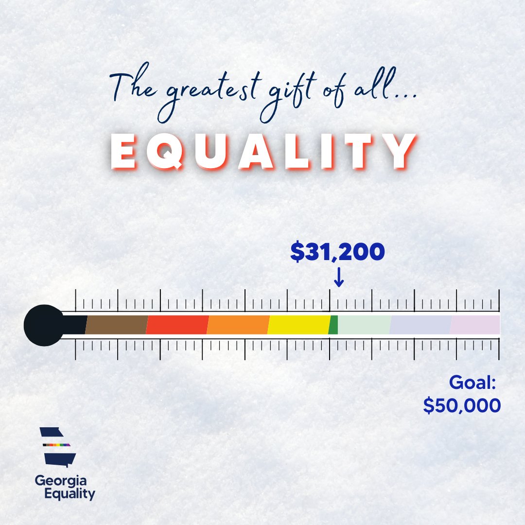 During this season of giving, don't forget to also support the causes most near and dear to your heart!

As we gear up for tough fights in 2025 to advance LGBTQ rights in GA, please consider making a gift to help sustain our important work.

Donate at: secure.everyaction.com/O-236mXjp0-cU7…