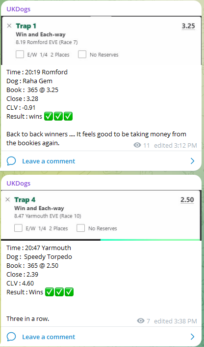UKDogsValue's tweet photo. Three in a row now. 
Join us in the free telegram group for the bets before they win. 
https://t.co/L5zXmz4l3K https://t.co/JGJanVlFSq