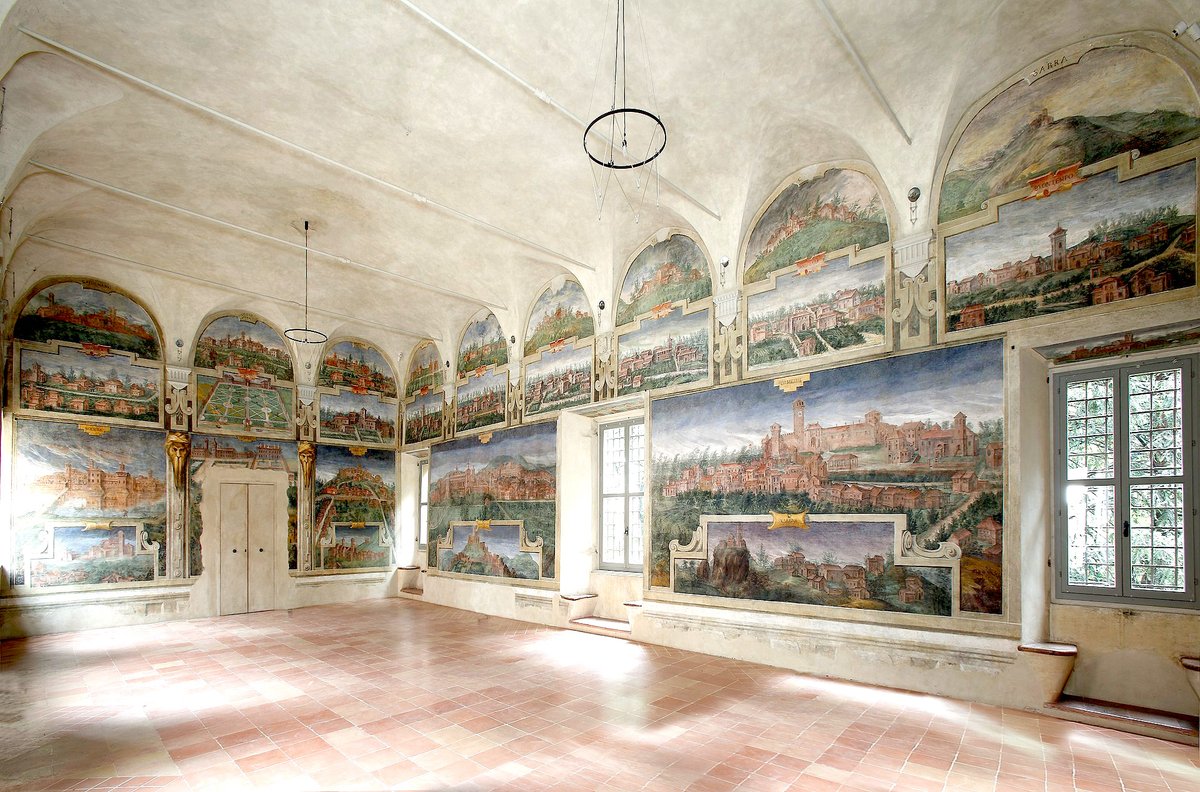 Cesare Baglione (Cremona, 1550 circa – Parma, 1615), Sala delle vedute del Castello di Spezzano presso Fiorano Modenese (MO).