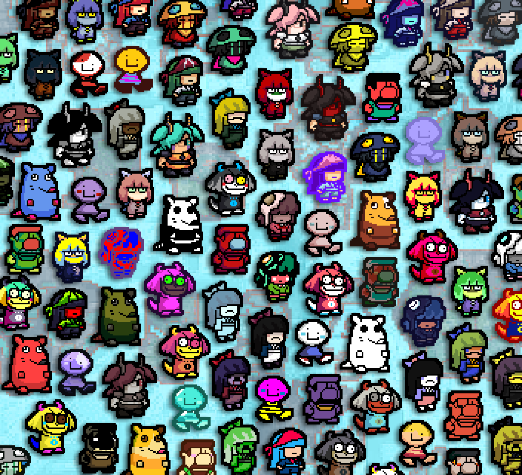 GIMMIKO has an asbolute smorgasbord of color palettes!!! We love indie games!!!
Who do you recognize? Who's missing?
#indiedev #gamedev