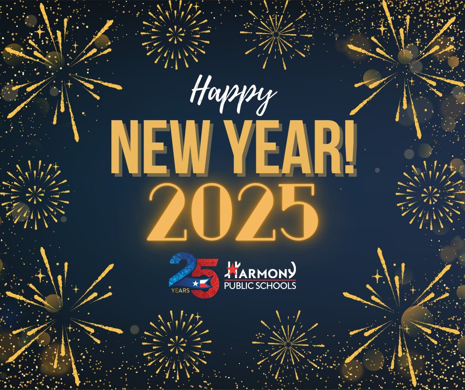 Happy New Year from Harmony Public Schools! #HPS
